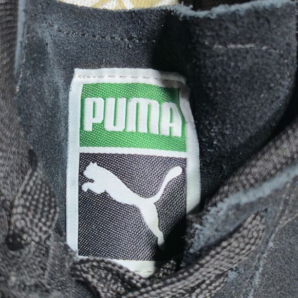 SOLD Puma Suede Classic Womens Size 8 Retro Y2K Black White & Cream Stripe - Picture 10 of 10